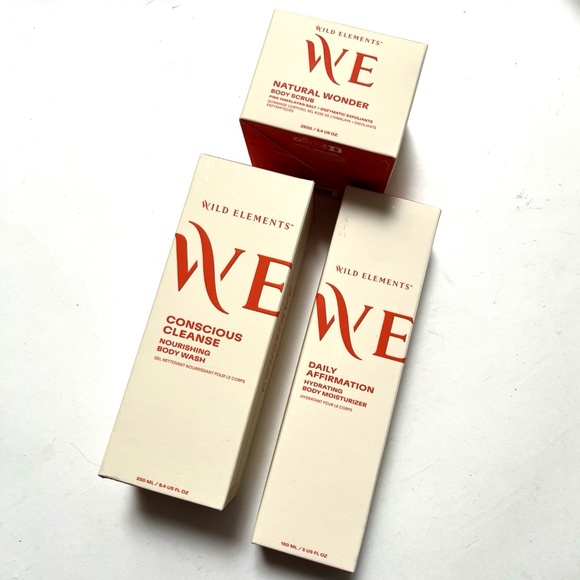 NIB Bundle 3pc New WILD ELEMENTS Body Scrub + Wash + Moisturizer Citrus - Picture 2 of 5